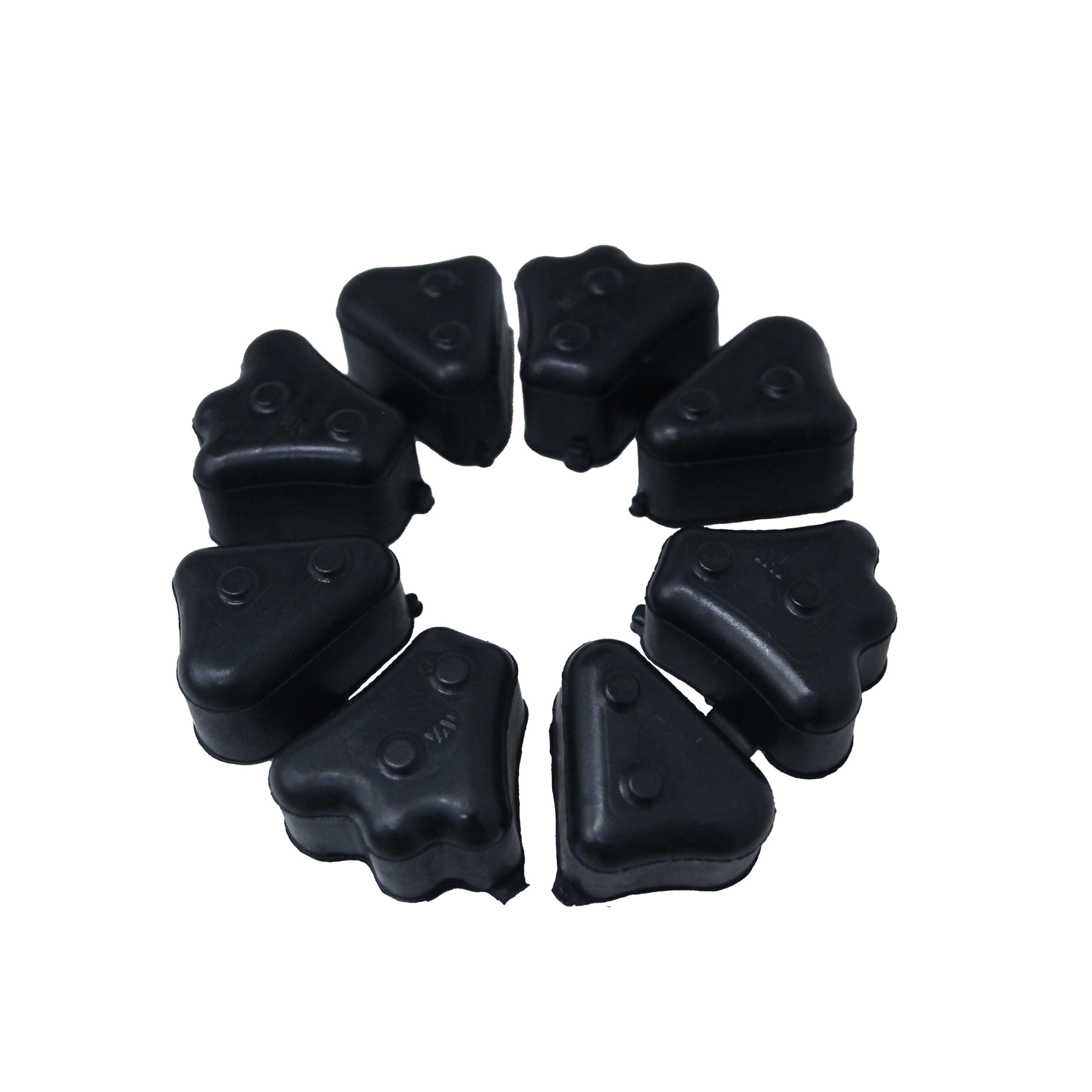 Coxim da coroa em borracha p/ moto honda cb 300r 09-15, twister 250, cb 250 twister 2016-2020 (jogo c/ 4 peças)